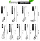 9 Pcs Stainless Steel Kitchen Utensils Set - iShom