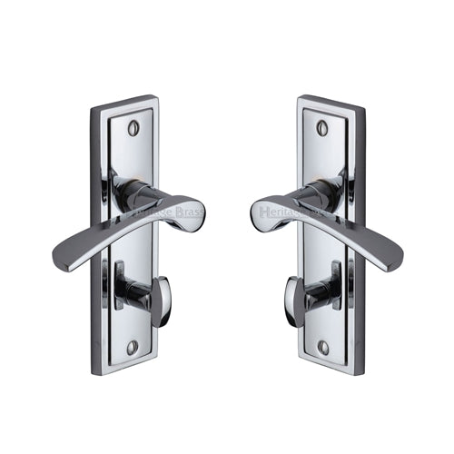 Boston Door Handle on Plate - BOS1030-PC