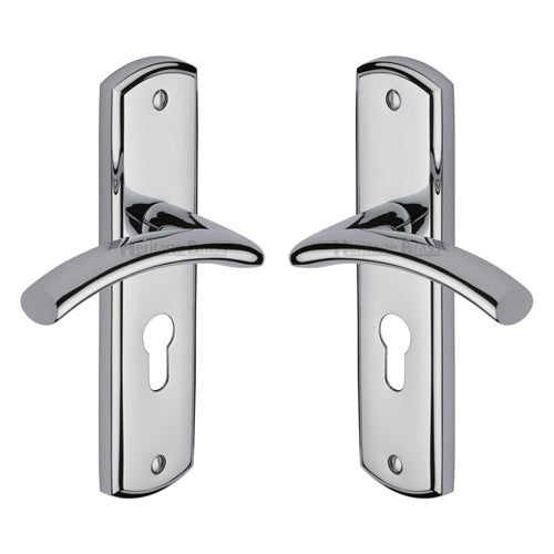 Centaur Door Handle on Plate - CEN1048-PC