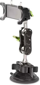 Ishom Universal Phone Holder Mount with Adjustable Telescopic Arm and 360 Rotation