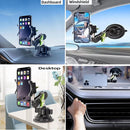 Ishom Universal Phone Holder Mount with Adjustable Telescopic Arm and 360 Rotation