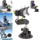 Ishom Universal Phone Holder Mount with Adjustable Telescopic Arm and 360 Rotation