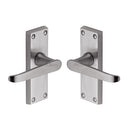 Victoria Short Door Handle on Plate - V3910-SC - iShom