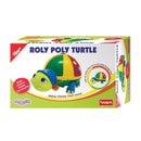 Funskool Roly Poly Turtle Pull along toy, Encourages walking, Rattling sound,Multicolour, 12 months & above - iShom