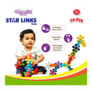 Funskool Starlinks, 24Pcs Multicoloured Interlocking Learning Educational Blocks | 12+ Months - iShom
